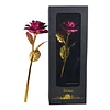 Gioiacombo&trade; Regalo di San Valentino🎁Romantico oro rosa fiore viola finestra confezione regalo regalo di San Valentino lamina d'oro rosa