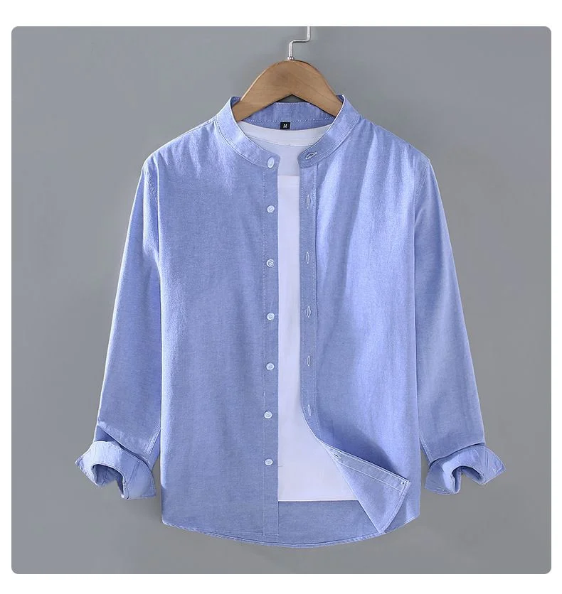 Linen Style Long-sleeved Shirt