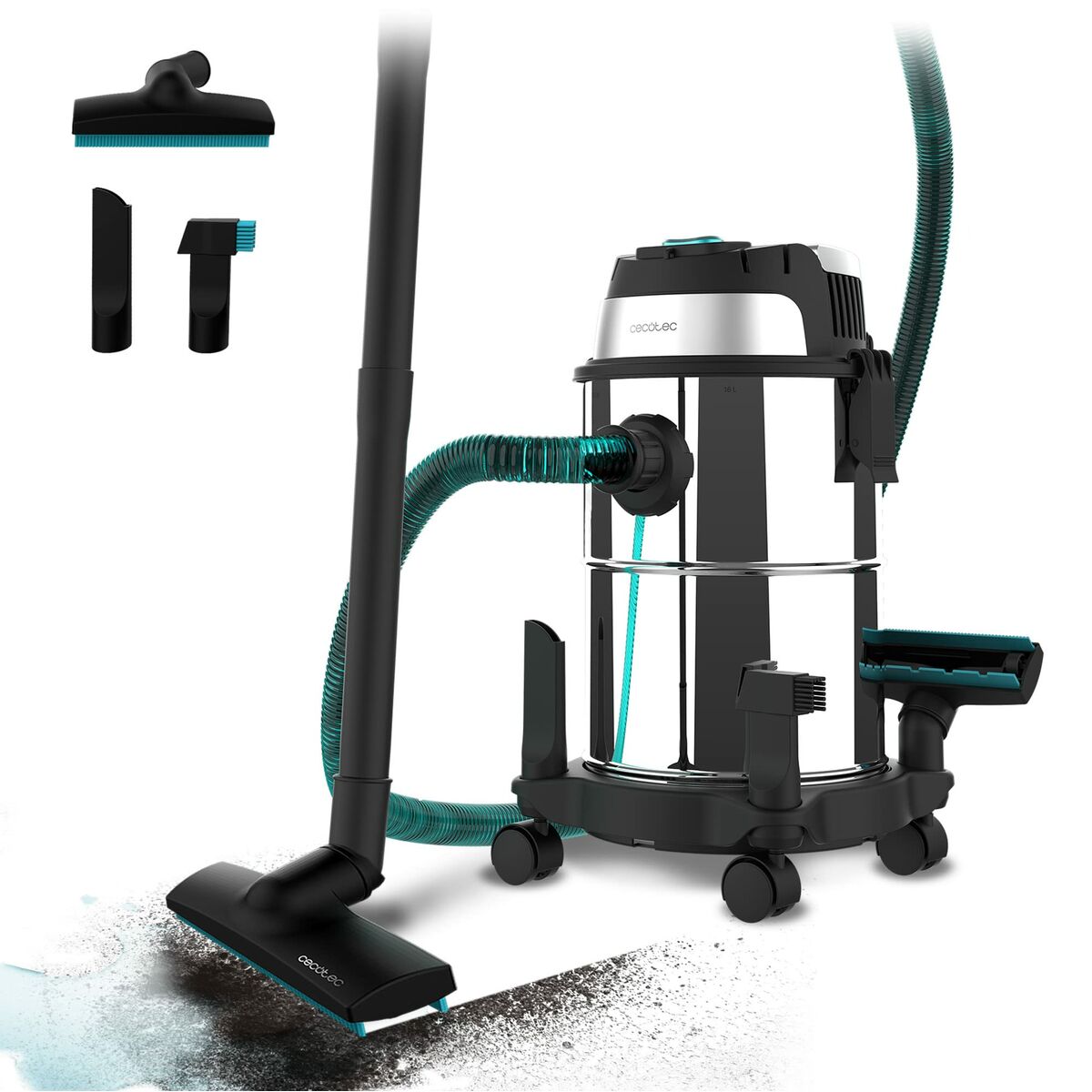 vacuum cleaner Cecotec Conga Rockstar Wet & Dry Steel 1200 W Grey