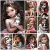 (Multi-Style) Girl Animal-11CT Stamped Cross Stitch 40*50cm/15.75*19.69in
