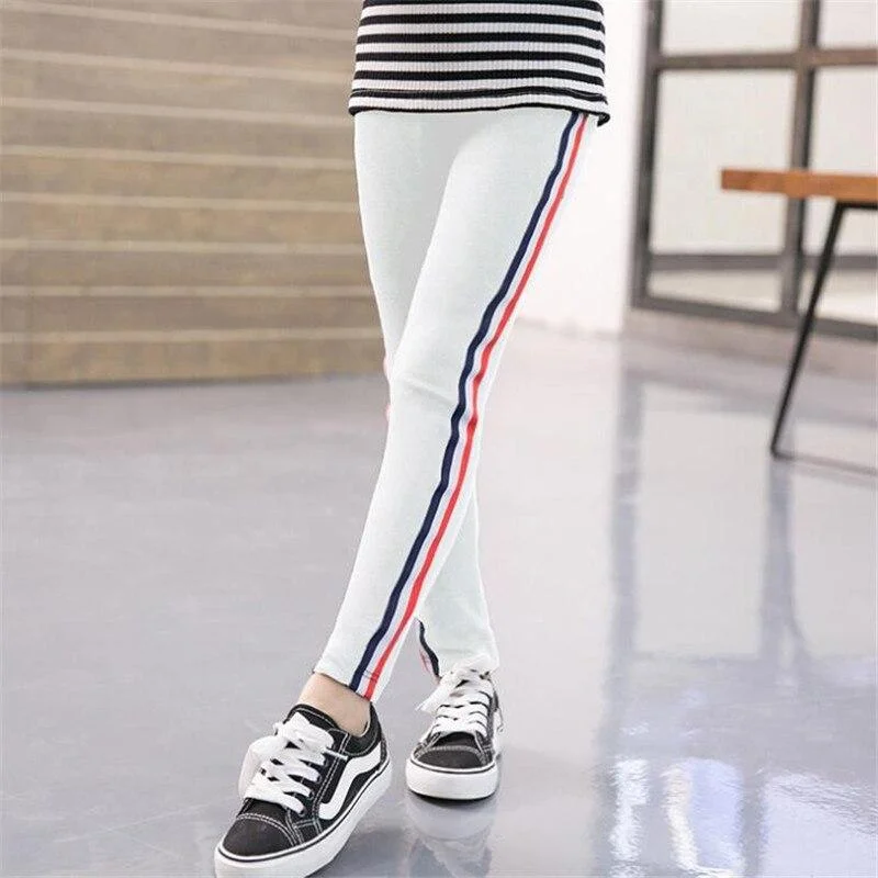 2021 Girl Pencil Pants Kids Trousers Clothes Summer Leggings Children Skinny Pants 3-11Y Girls Bottoms Kid Sport Pant Clothing