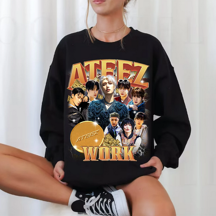 Ateez Golden Hour Part 1 Album Work T-Shirt officialateezshop