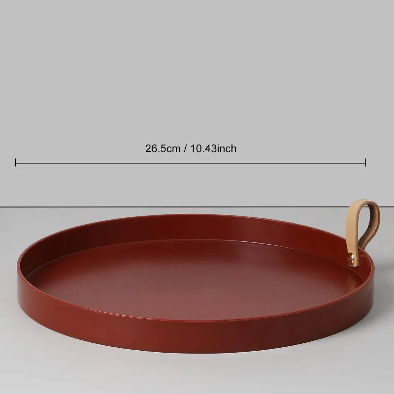 Nordic Desktop Storage Tray Solid Color Simple Jewelry Storage Tray Living Room Kitchen Table Portable Organizer Home Decor