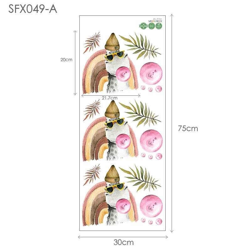 Rainbow Wall Stickers Decoration Baby Room Stickers On The Wall Kids Room Decoration Kids Wall Stickers For Girls Rooms