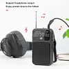 Portable Pocket AM FM Radio Battery Operated Pointer Radio Built-in Speaker
