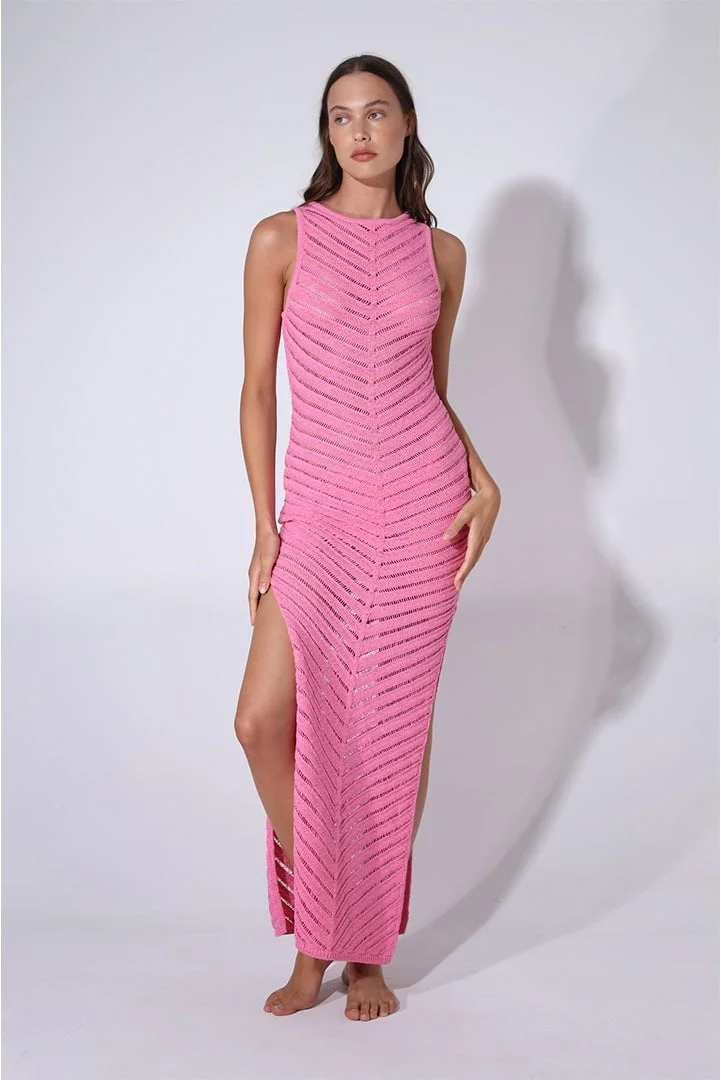 Elegant Split-Front Bodycon Sexy One-Step Dress