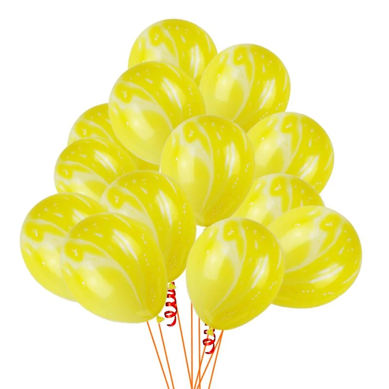 10Pcs Blue Pink Agate Marble Balloons Colorful Latex Air Balloon for Baby Shower Birthday Party Decor Kids Party Supplies 12