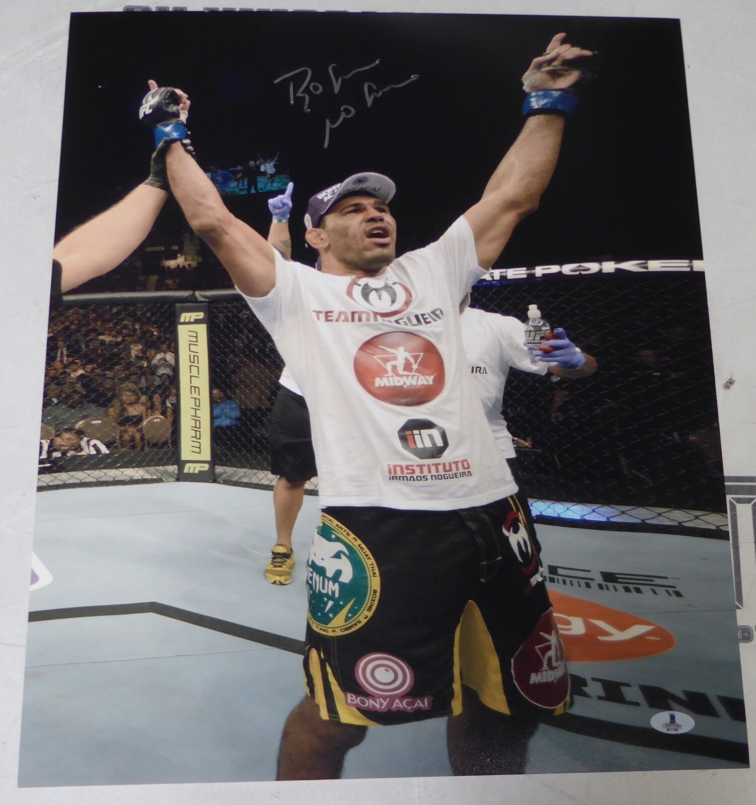 Antonio Rogerio Nogueira Signed 16x20 Photo Poster painting BAS Beckett COA UFC 156 Picture Auto