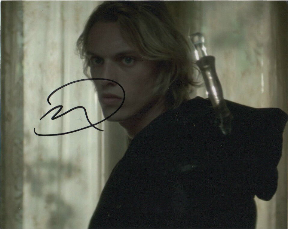 Jamie Campbell Bower Mortal Instruments Autographed Signed 8x10 Photo Poster painting COA