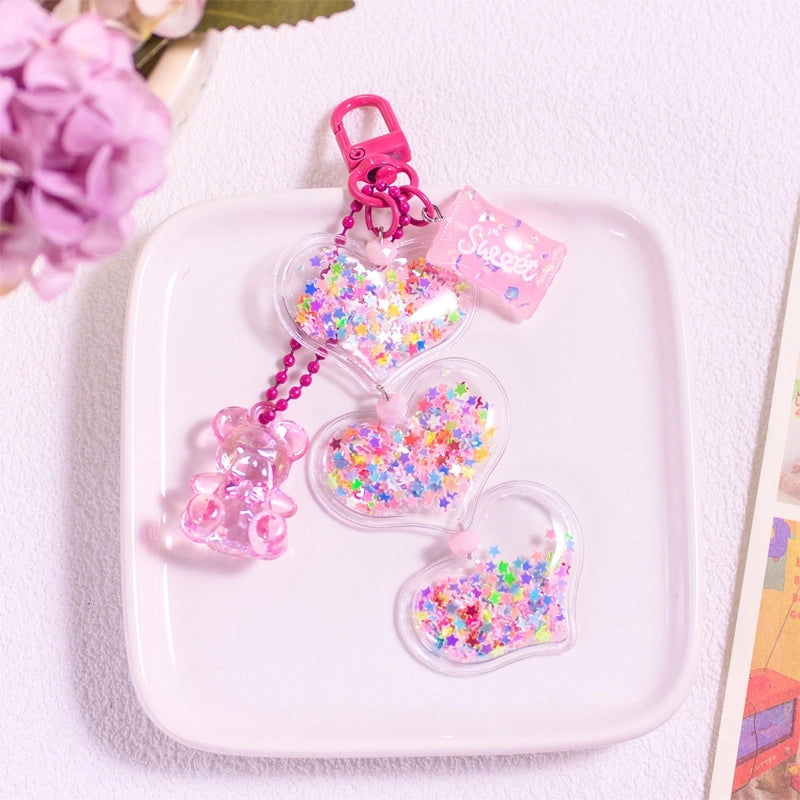 Cute Bear Resin Unisex Bag Pendant Keychain