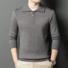 Men's Lapel Zipper Sweater