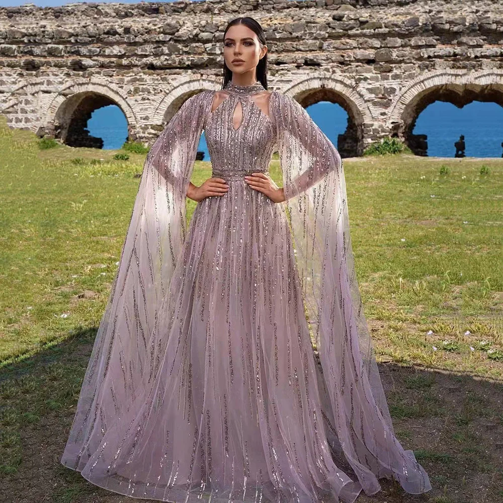 Uveng Uveng New Spring-Summer Women's Temperament Mesh Dress Dress Tuxedo Lyze Film Evening Dress Dress Dress