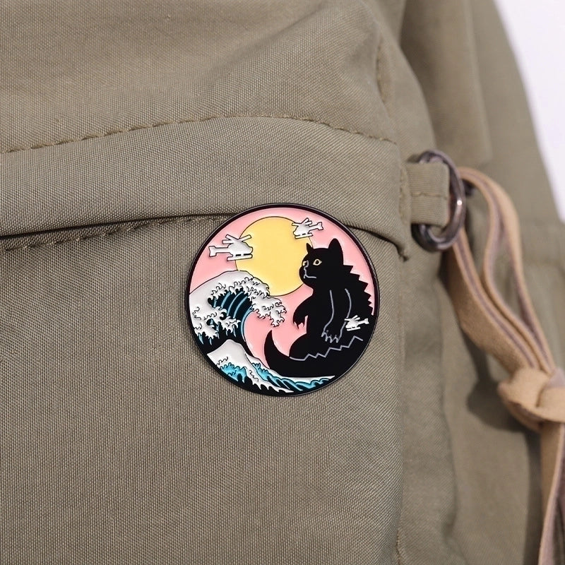 Cartoon Style Cute Cartoon Alloy Stamping Stoving Varnish Plating Unisex Brooches