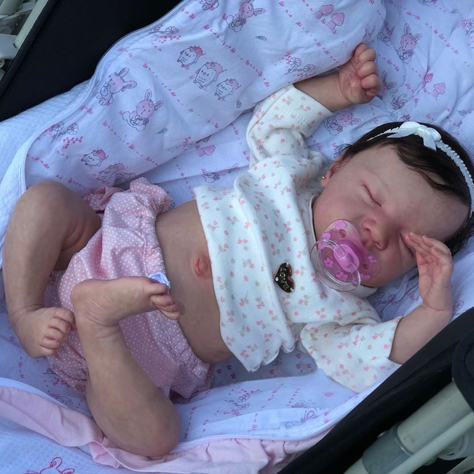 [Silicone Baby Girl] Reborns 12'' Real Peyton, Cute Realistic Soft Sleeping Silicone Dolls by Creativegiftss® Reborn Doll Shops -Creativegiftss® - [product_tag] Creativegiftss.com