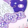 Moon Cat  | Crystal Rhinestone  | Full Round Diamond Painting Kits