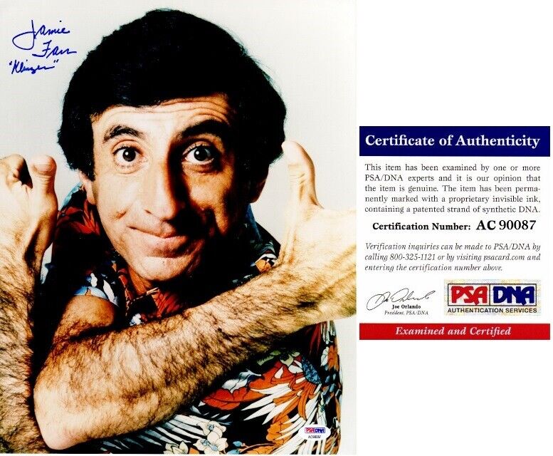 Jamie Farr Signed MASH 11x14 inch Photo Poster painting with KLINGER Inscription - PSA/DNA COA