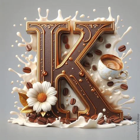 Diamond Painting - Full Round Drill - Coffee Alphabet(Canvas|40*40cm)