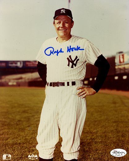 Ralph Houk Yankees Signed Jsa Cert Sticker Authentic Autograph