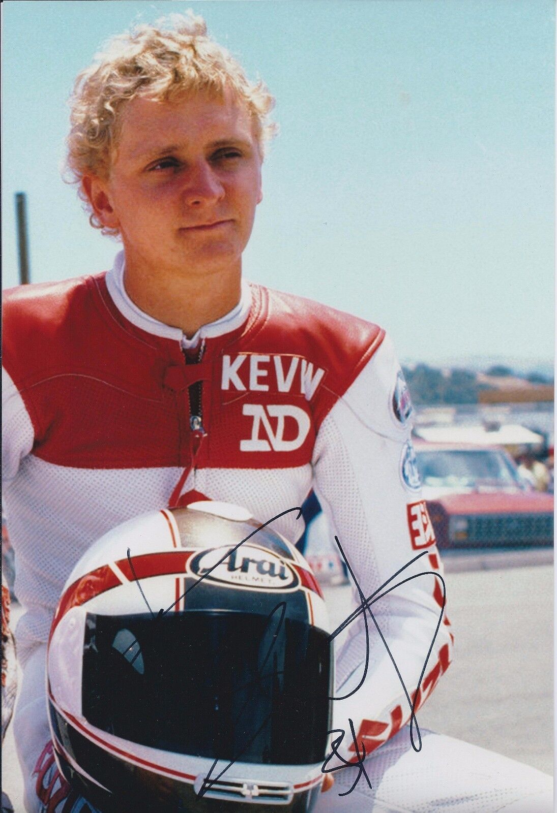 Kevin SCHWANTZ SIGNED Autograph SUZUKI Racing Team 12x8 Portrait Photo Poster painting AFTAL COA