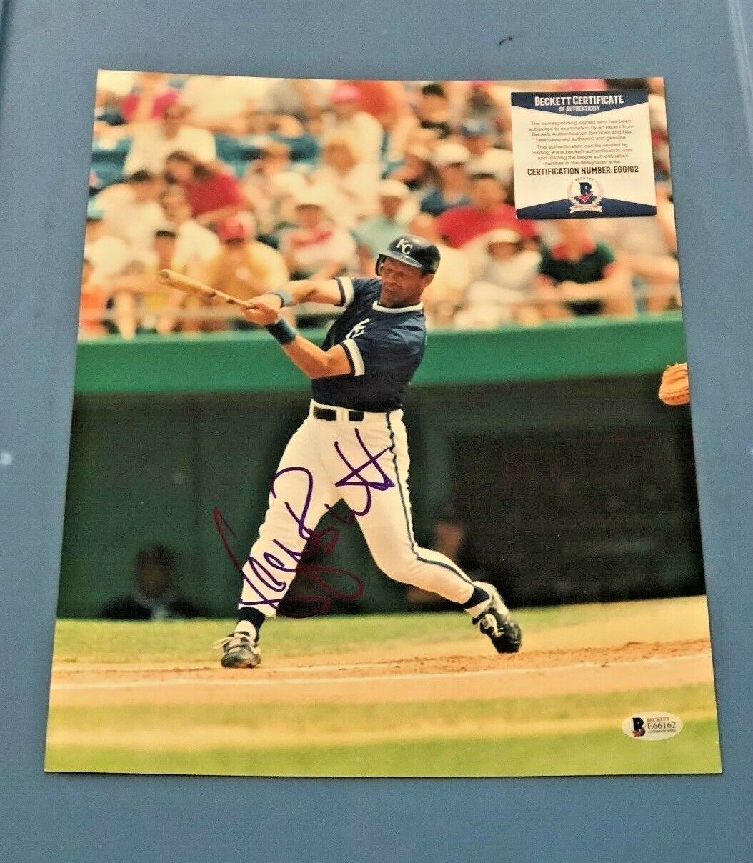 GEORGE BRETT SIGNED 11X14 KANSAS CITY ROYALS Photo Poster painting BECKETT CERTIFIED