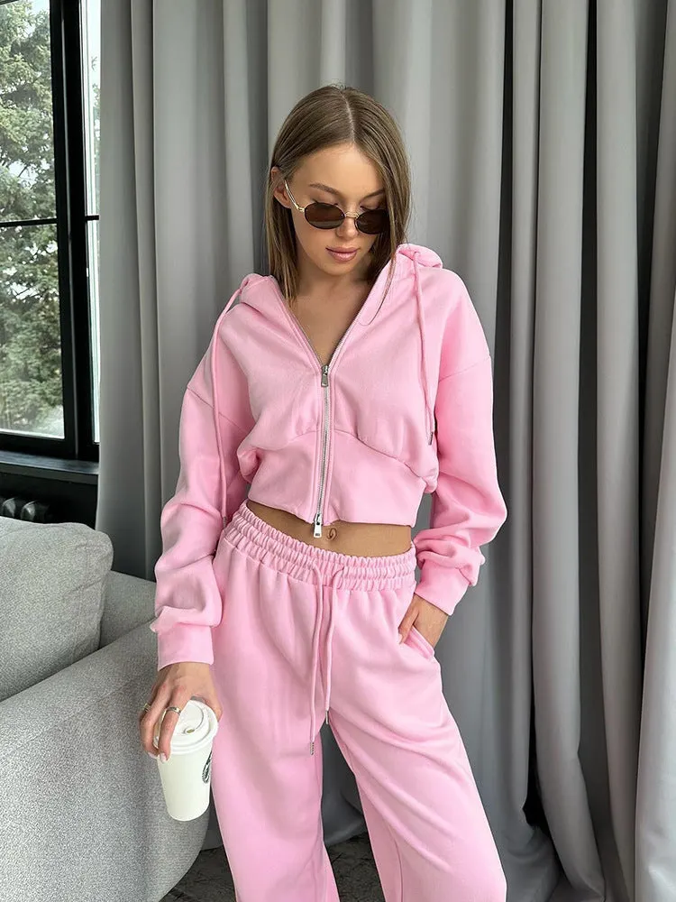 Kangaroo Pocket Hooded Tracksuit