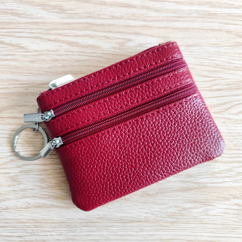 Explosions Genuine Leather Coin Purse Ladies Home Zipper Key Bag Multifunctional Card Bag Coin Coin Coin Bag