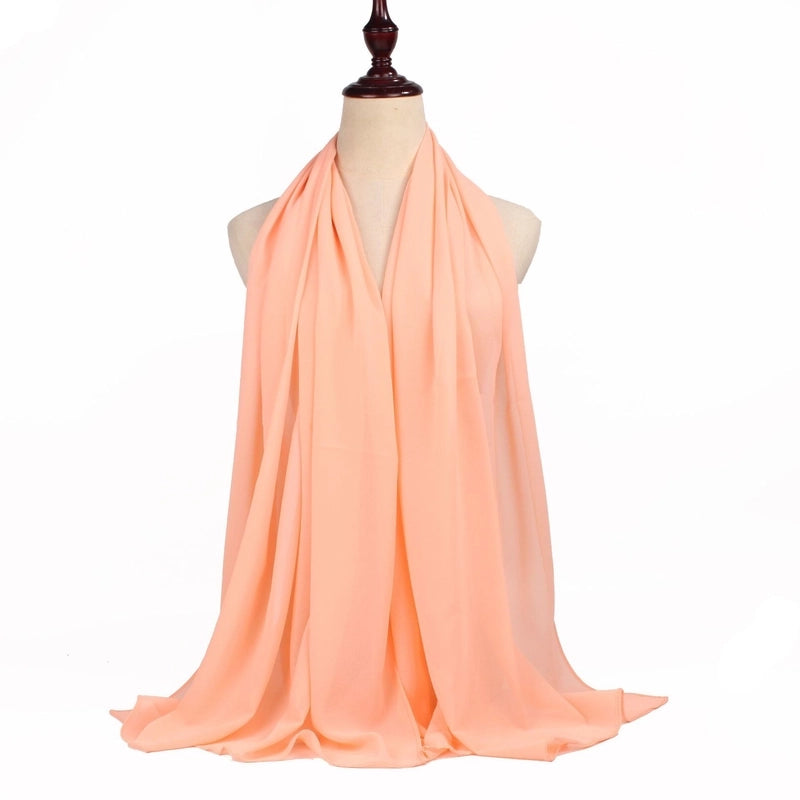 Unisex Basic Minimalist Solid Color Polyester Kerchief