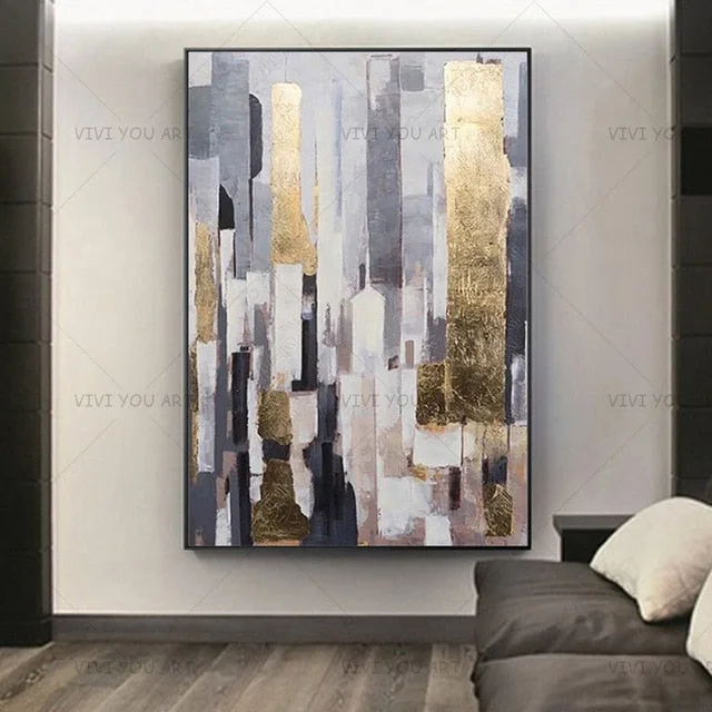 Abstract Gold Art