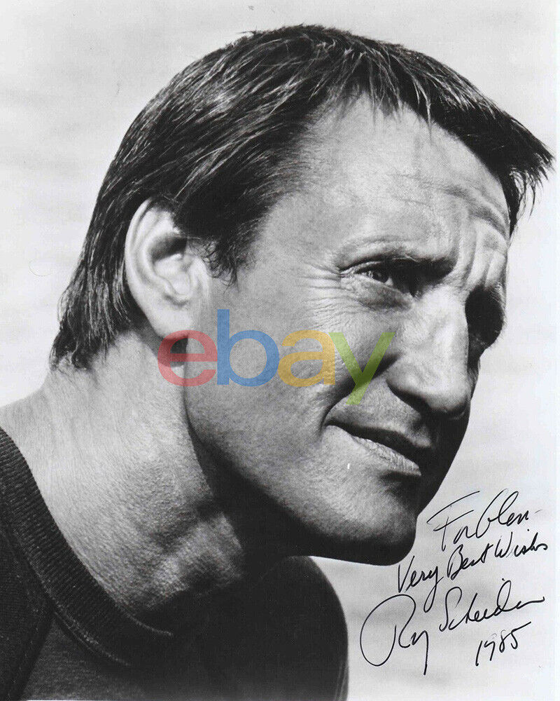 Roy Scheider - JAWS 1985 Chief Martin Brody - RARE SIGNED Autographed 8x10 Photo Poster painting