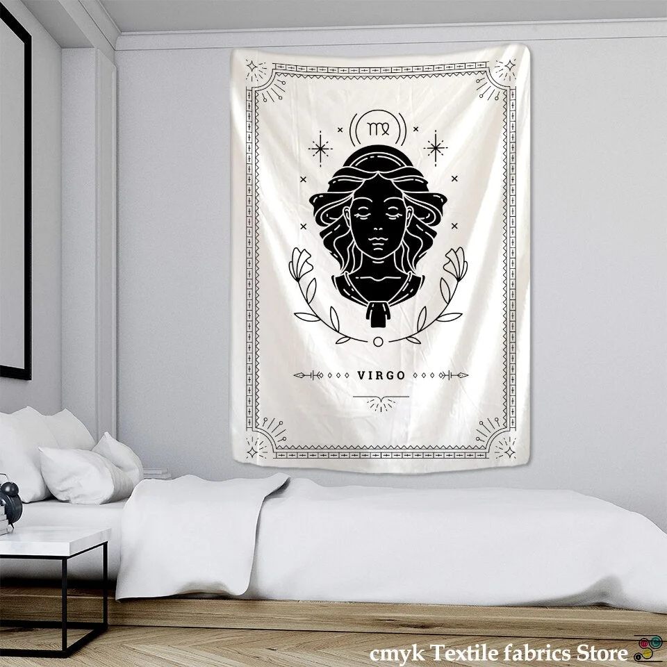 Divination Tarot Tapestry Wall Hanging Constellation Mandala Psychedelic Good Luck Hippie Witchcraft Room Home Decor