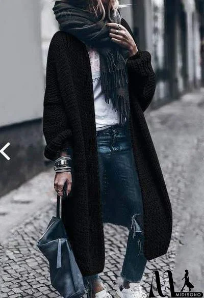 Cashmere Batwing Sleeve Knit Coat Fall/Winter