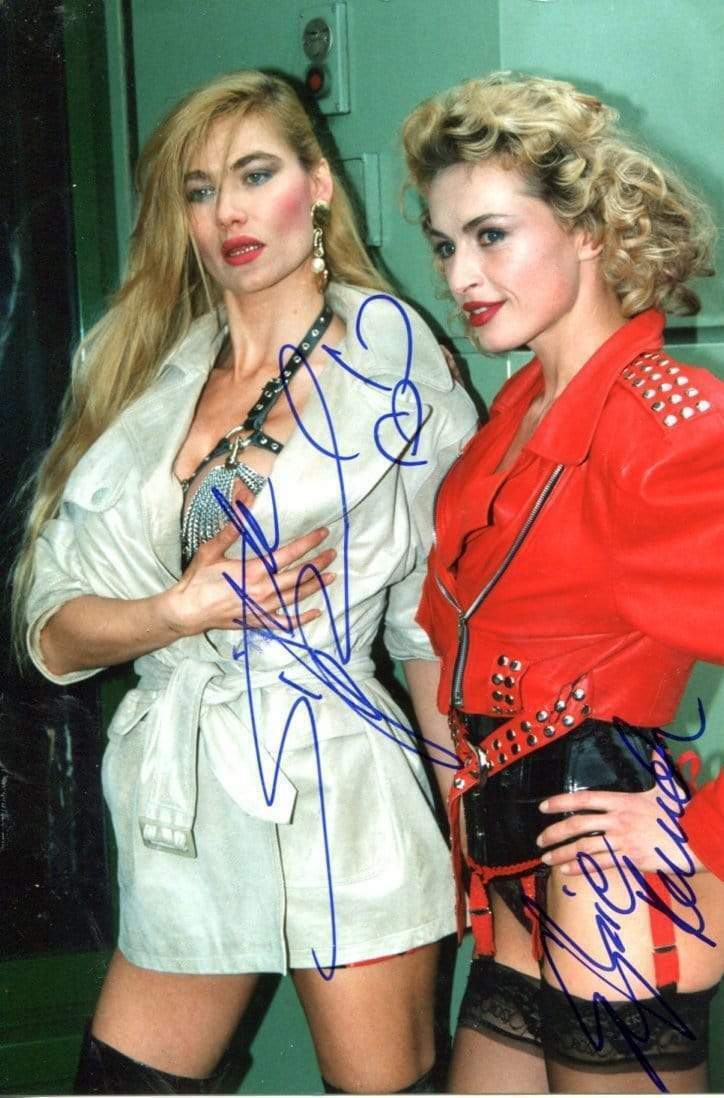 Sibylle Rauch & Sylvie Rauch MODEL autographs, signed Photo Poster painting