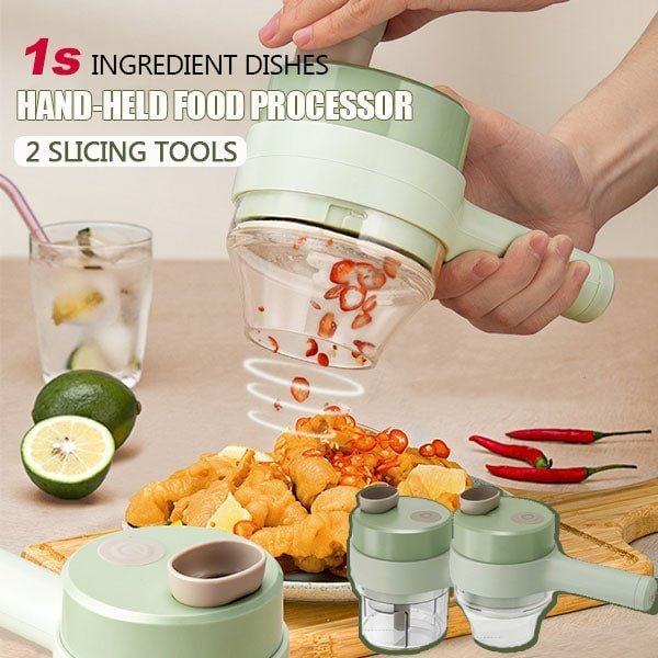 4 In 1 Handheld Electric Vegetable Cutter Set(50% OFF)