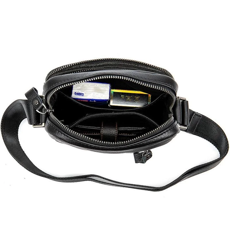 Men's High Quality Multifunctional Large Capacity Leather Shoulder Bag Crossbody Bag