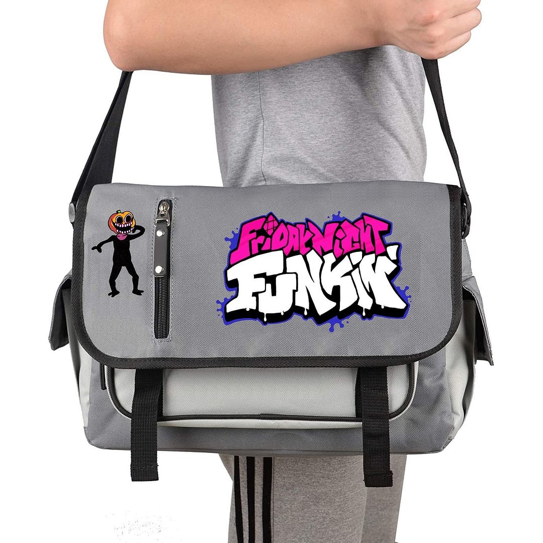 Friday Night Funkin' Messenger Bag Leisure Singer Shoulder Bag School Work Travel Use