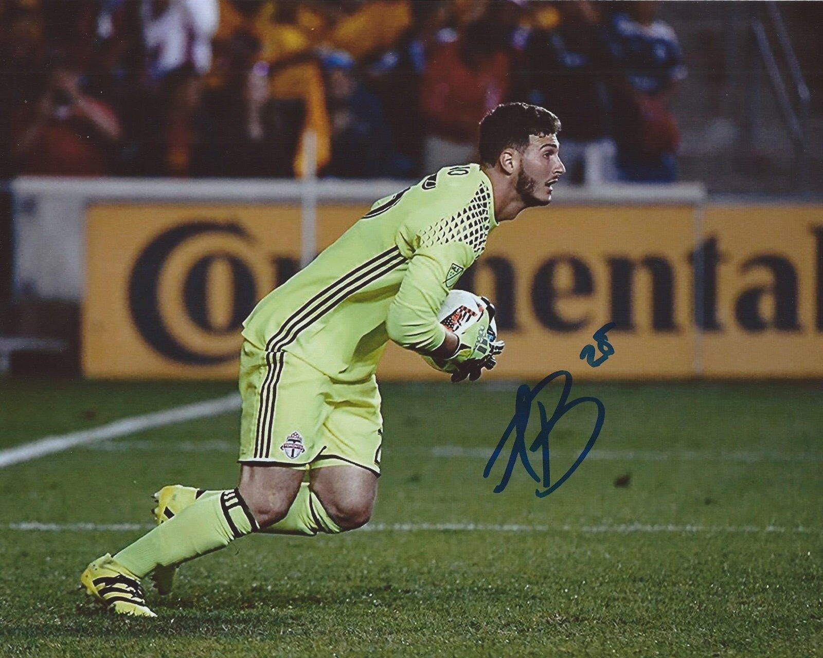 Alex Bono Signed 8×10 Photo Poster painting Toronto FC MLS Soccer Autographed COA B