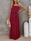 Simple Empire Off-The-Shoulder Maxi Dress