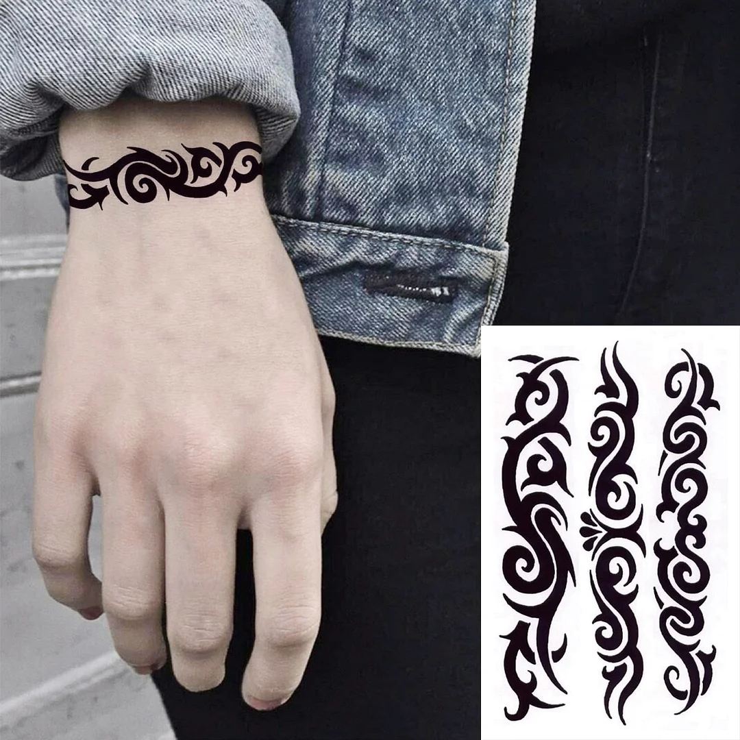 Realistic Whale Wrist Temporary Tattoos For Women Adult Sun Flower Fake Tattoo Sticker Waterproof Body Art Painting Tatoos Decal