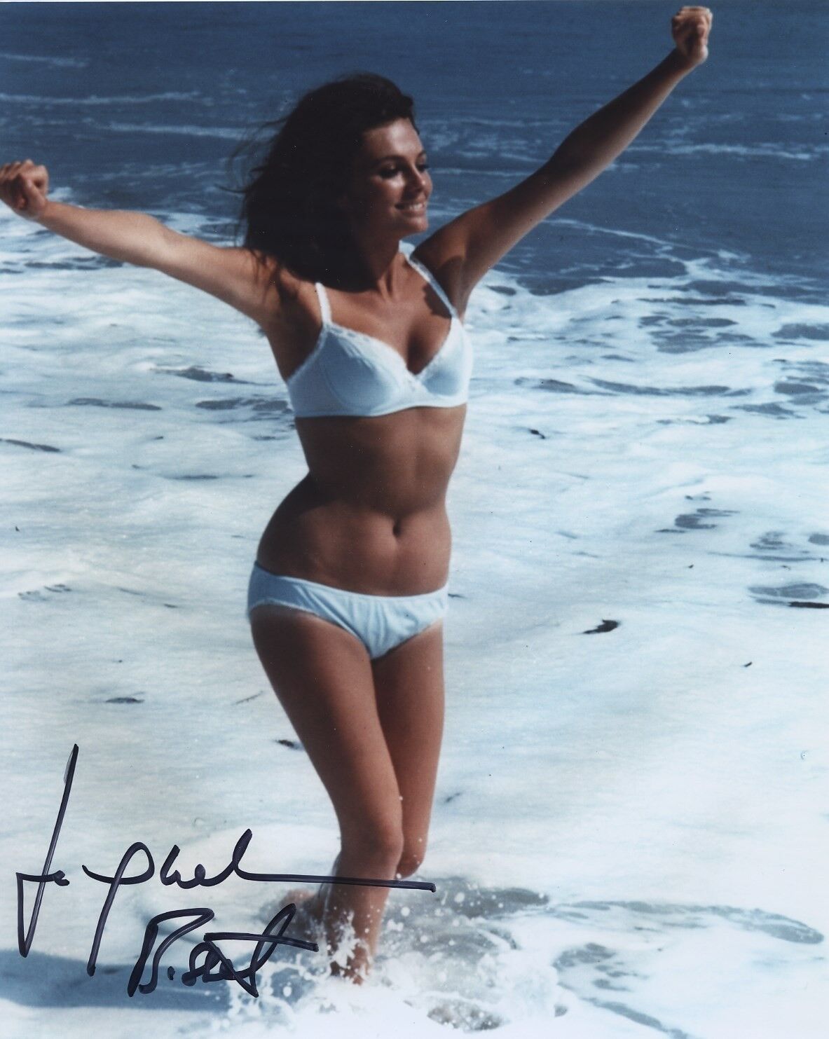 JACQUELINE BISSET SIGNED AUTOGRAPHED COLOR BIKINI SHOT SEXY Photo Poster painting WOW!!