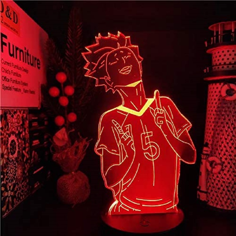 

Cartoon Figure 3D Acrylic Table Lamp Children Gift LED Touch Control Light, 501 Original