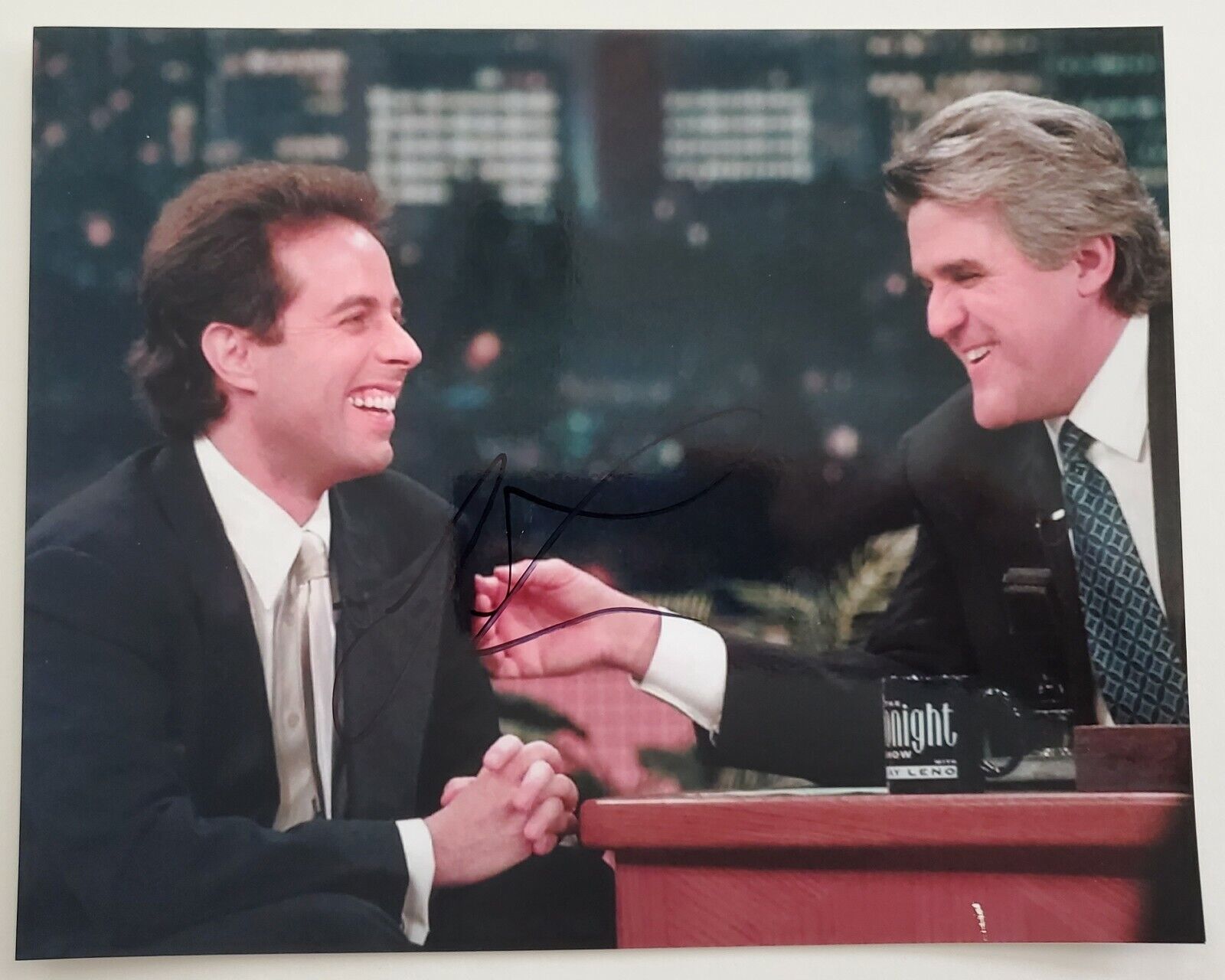 Jay Leno Signed 8x10 Photo Poster painting Seinfeld The Tonight Show TV Host Comedian LEGEND RAD