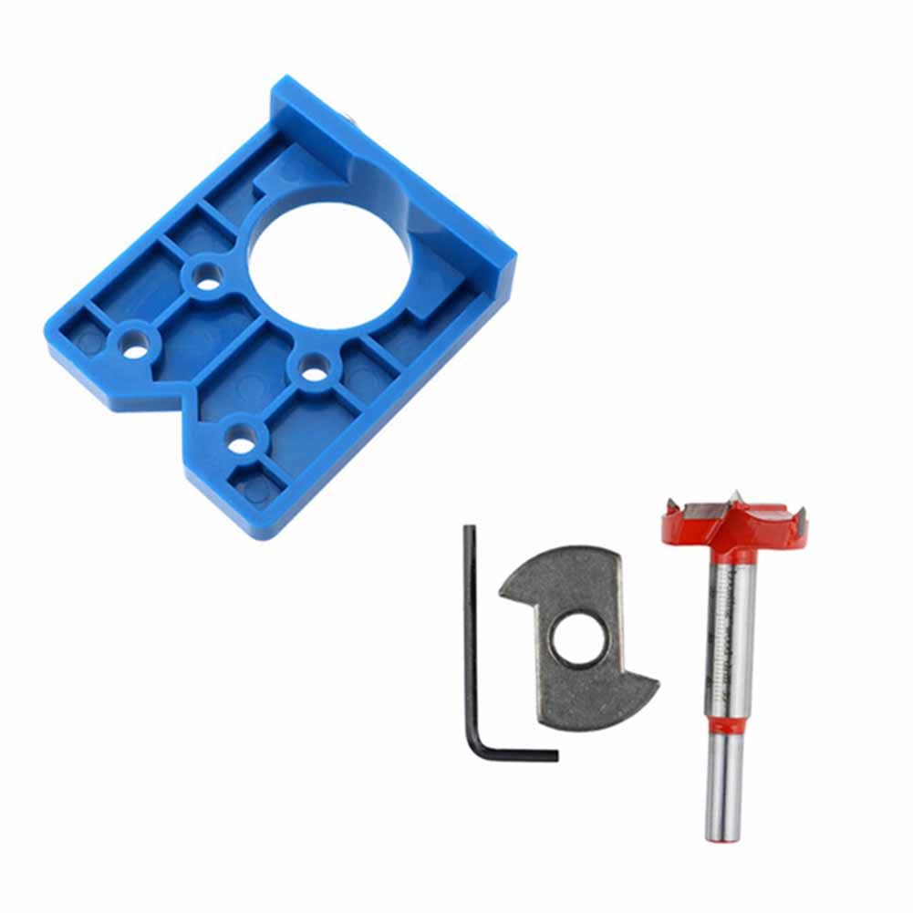 

35mm Hinge Hole Jig Drill Set DIY Door Hole Opener Concealed Hinges Guide, 501 Original