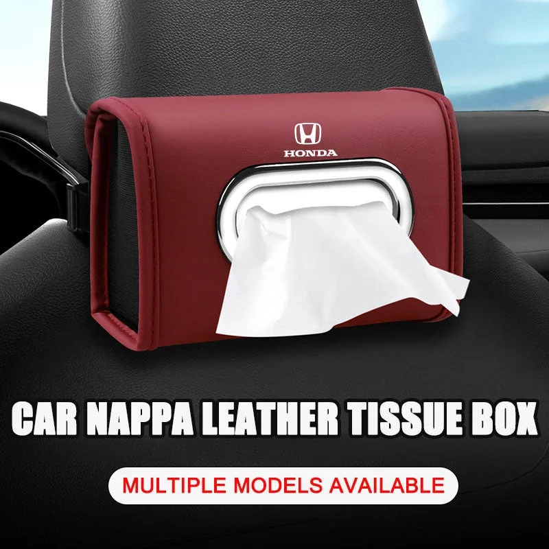 Car Nappa Leather Tissue Box