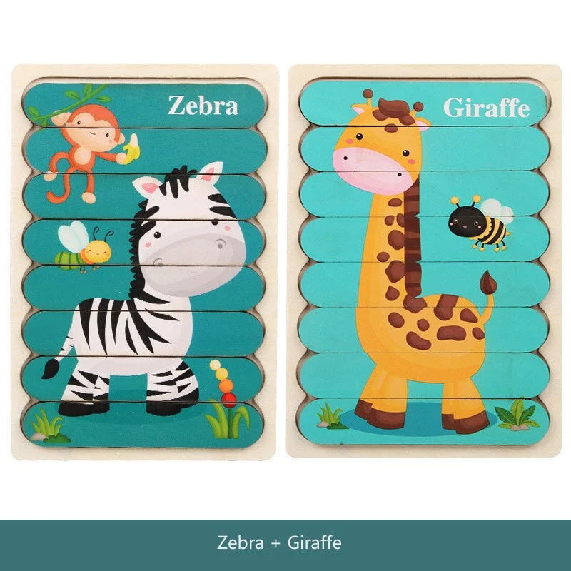 Montessori Double-Sided Puzzles