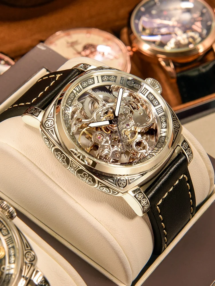 Skeleton Seagull Mechanical Watch