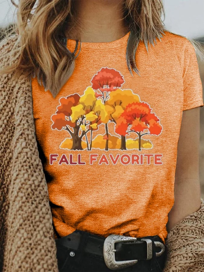 Women's Fall Favoritre Print T-Shirt