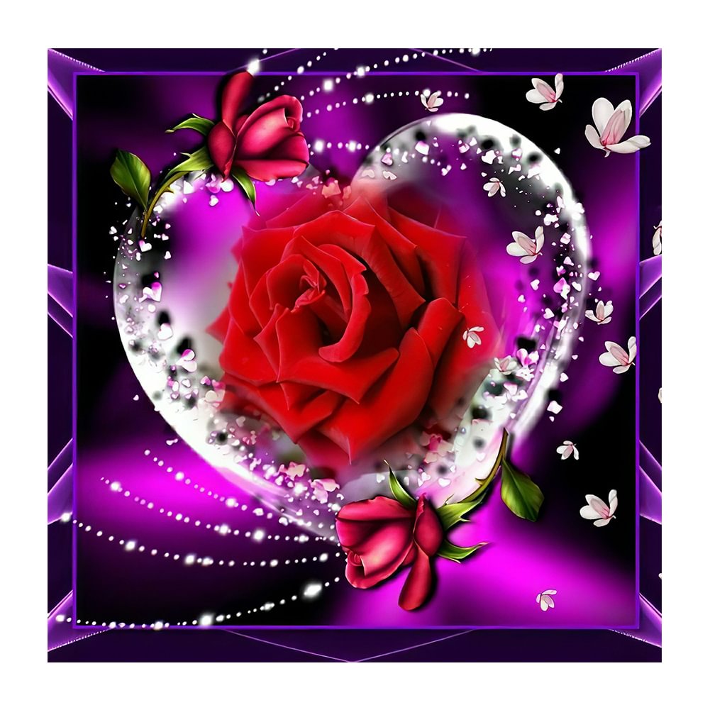 Diamond Painting - Full Round - Love Rose(30*30cm)