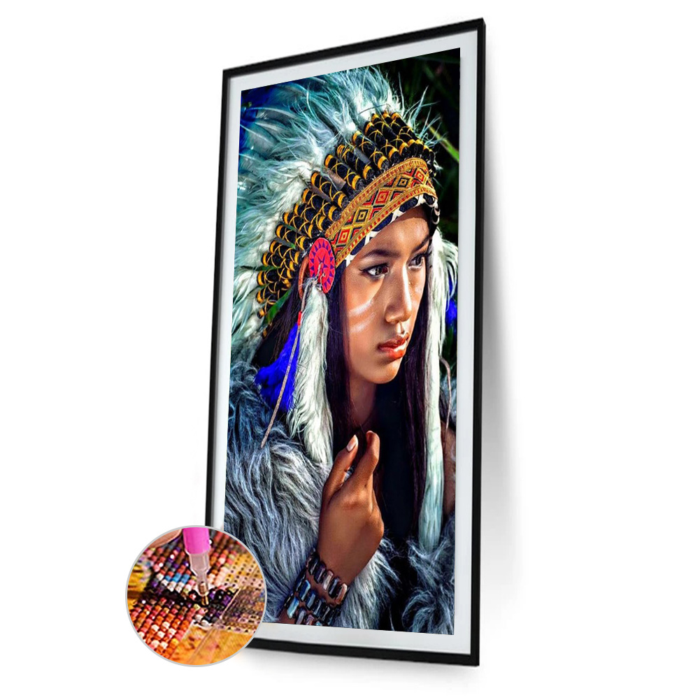 

Native American - Round Drill Diamond Painting - 30*40CM, 501 Original