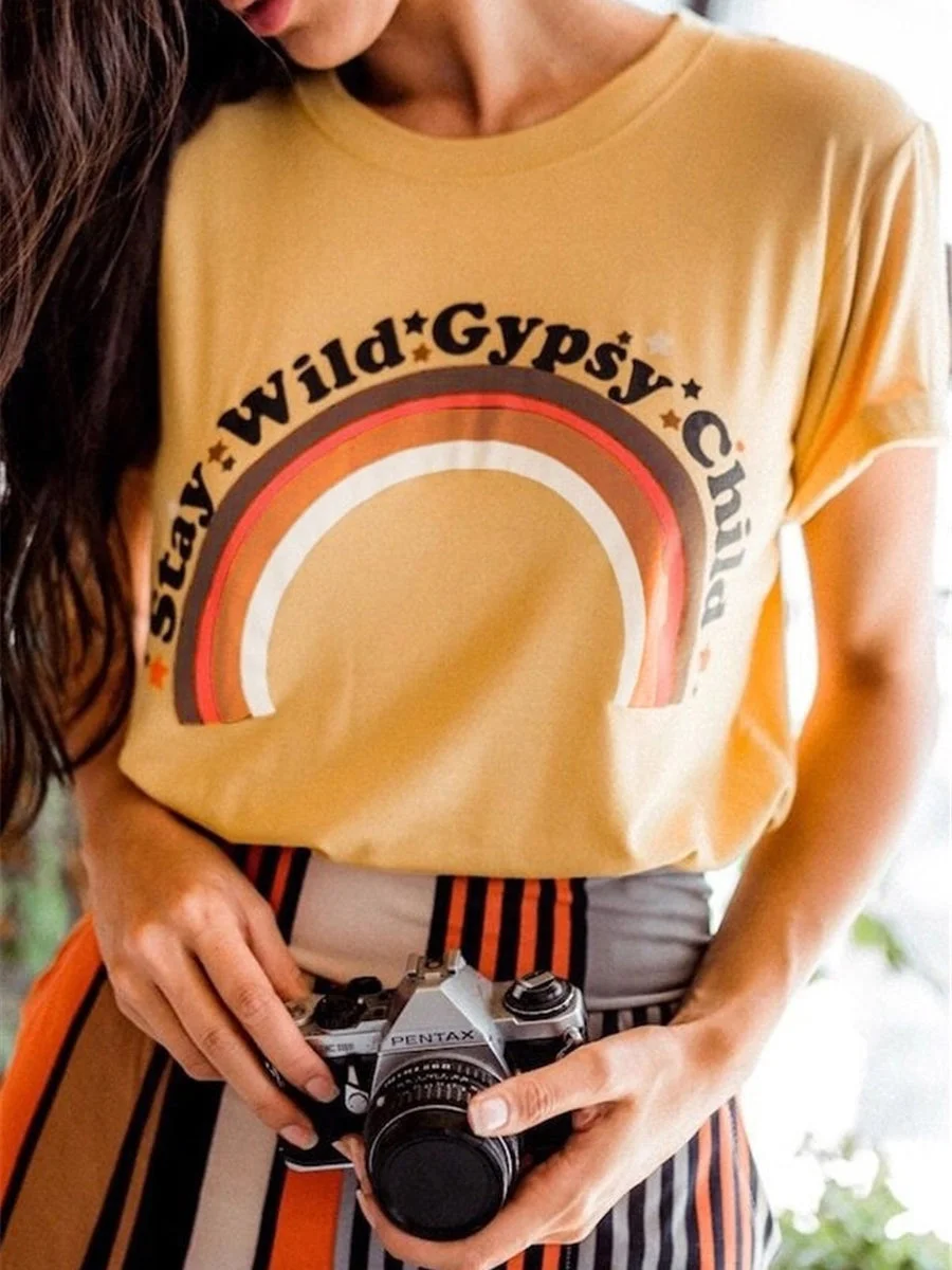 Rainbow Printed T-shirt