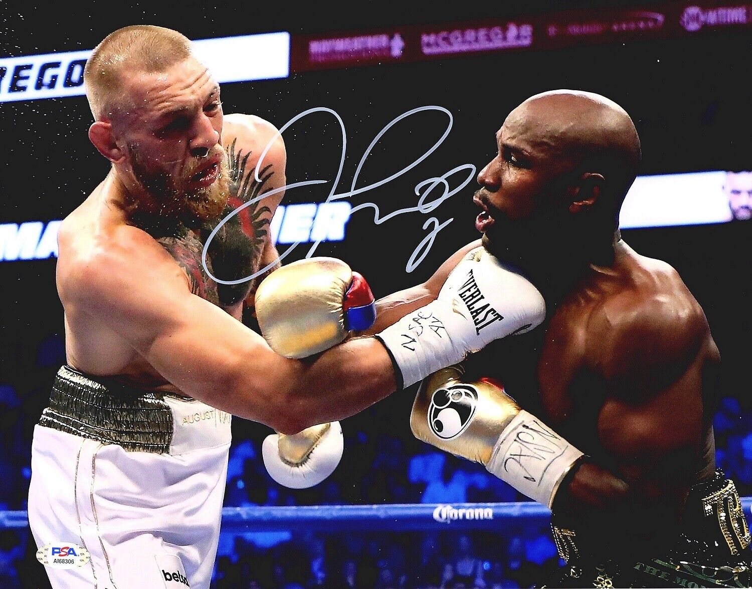 Floyd Mayweather Jr Signed Autographed 11x14 inch Photo Poster painting Conor McGregor + PSA/DNA